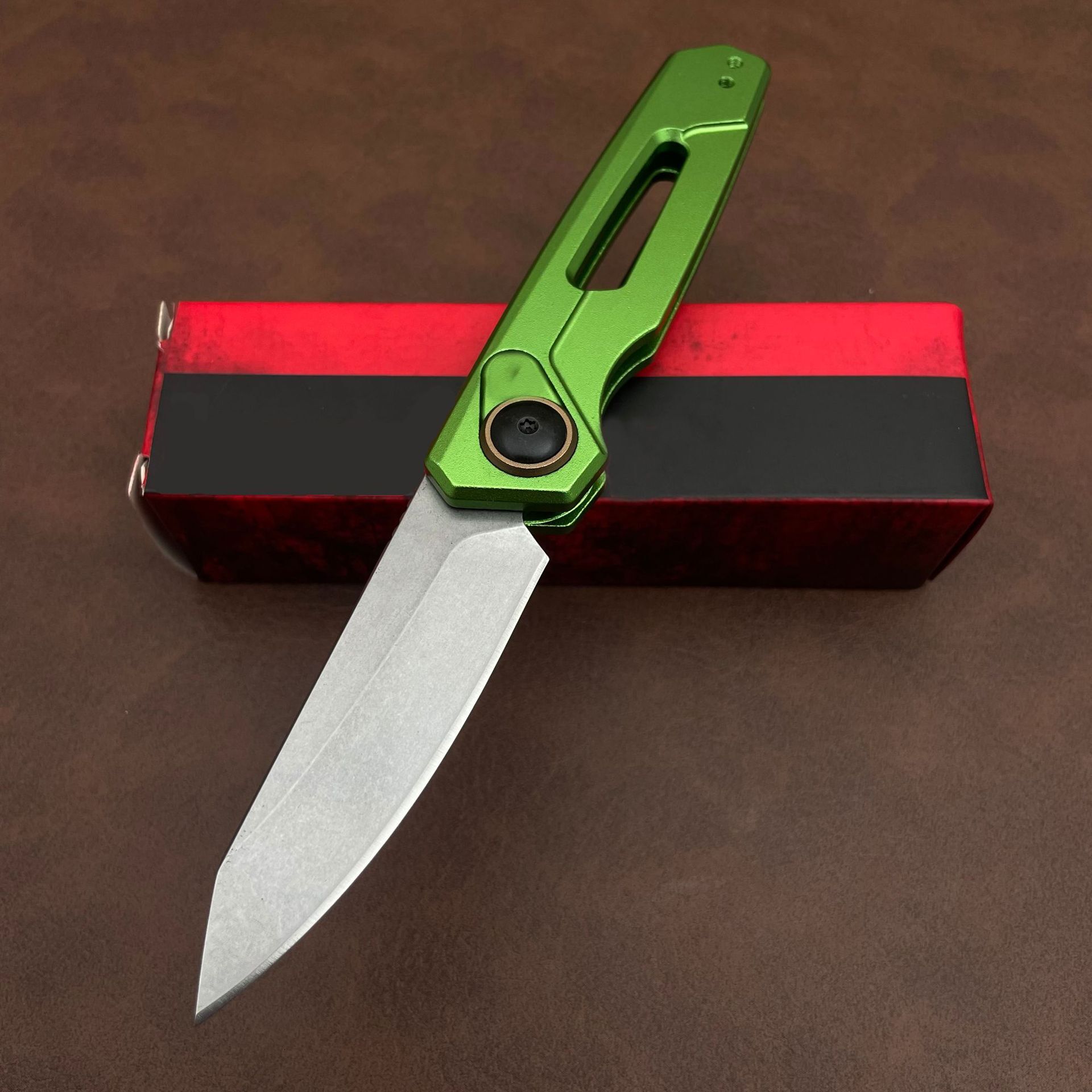 KS 7550 Launch 11 Multifunctional Carving Knife 2.75 "CPM-154 Steel Blade Outdoor Hunting Knife for Camping and Wilderness