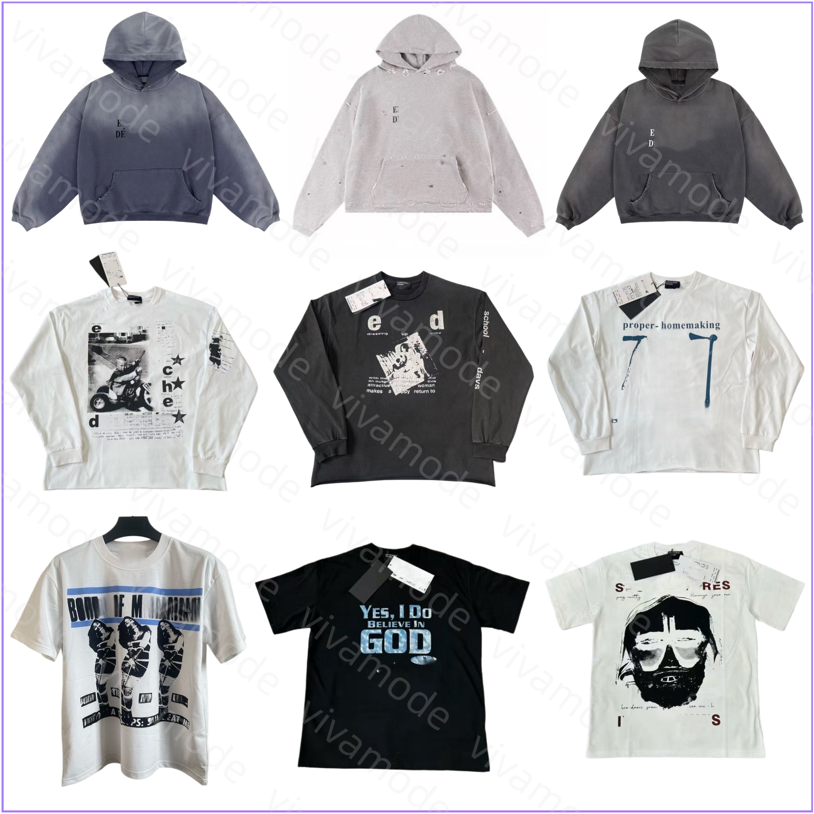 ERD enfant riches deprimes hoodie High end printing graphic tee designer mens t shirt vintage Hip Hop fashion tees tshirts short sleeve clothes Cotton