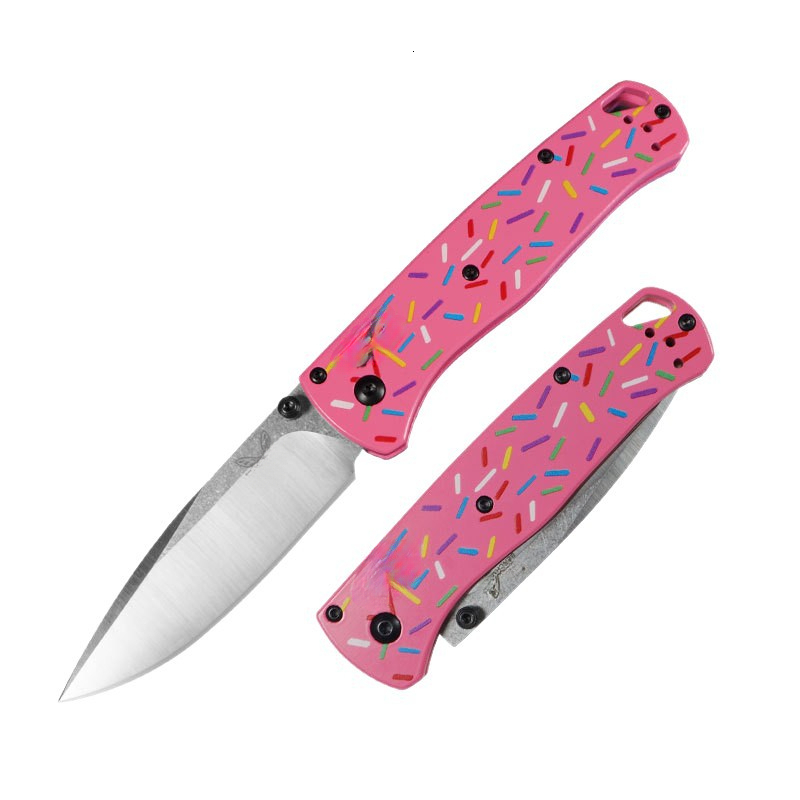 BM 535 Donut Handle Folding Knife Stainless Steel Blade High Quality Outdoor Perfect Gift for Christmas Holiday Gift To Men Gentleman