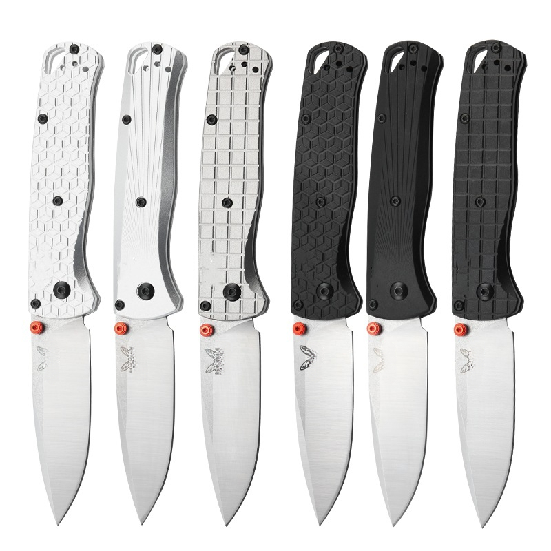 BM 533-3 Bugout Nylon Wave Handle Axis Lock Folding Outdoor Self Defense Pocket Knife EDC Camping Hunting Tools