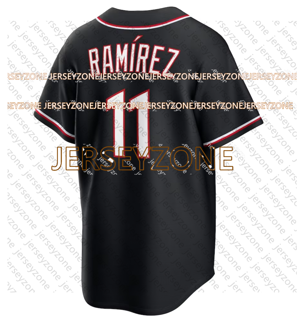 Custom 37 Travis Bazzana 11 Jose Ramirez Bo Naylor Triston McKenzie Embroidery Baseball Jersey Embroidery Breathable Polyester Sweatshirt99