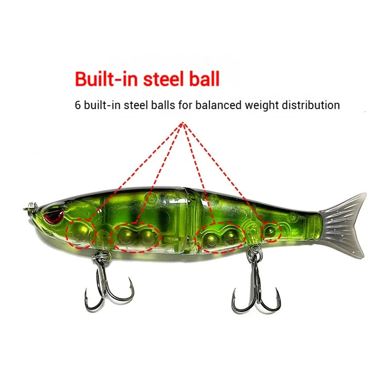 Balam Fishing Lure Glide Bait 115cm 185g Swimbait Joint Giant Pike Bass Catfish Hard Saltwater Lures 260427