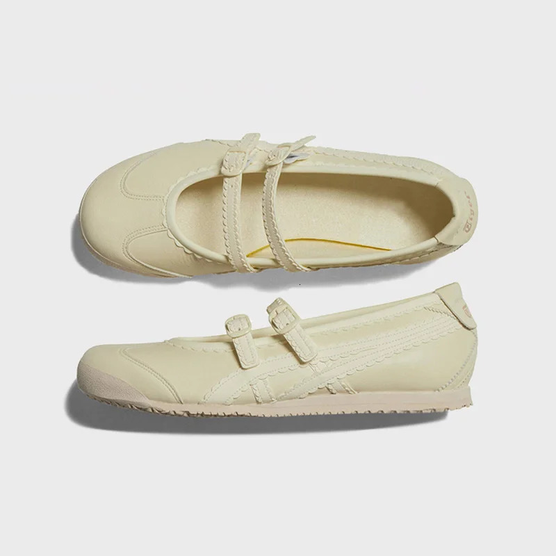 Minority Shallow Flat Ballet Shoes Black white Cross Strap Mary Janes Womens Non-slip Casual Sport Shoes Phoentin FT4286 260427