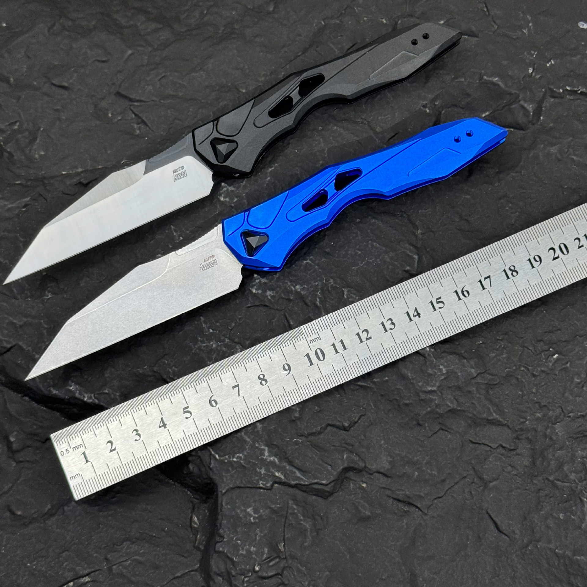 KS7650 Portable Multifunctional Pocket Folding Knife, EDC Outdoor Camping Knife with Aluminium Handle, CPM154 Blade