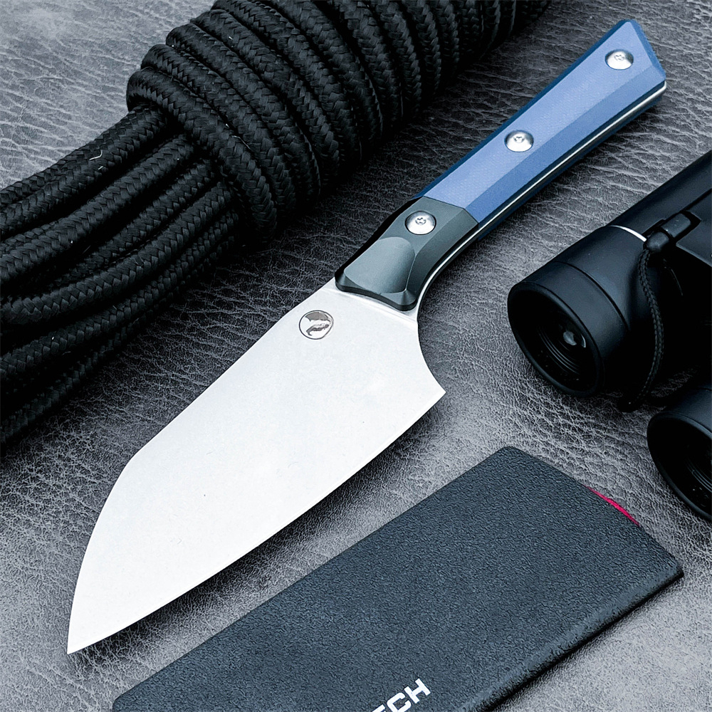 Bestseller Stainless Steel D2 Sheathed Kitchen Knife G10+ Aluminum Handle Integrated Blade Multi-purpose Kitchen Utility Knife
