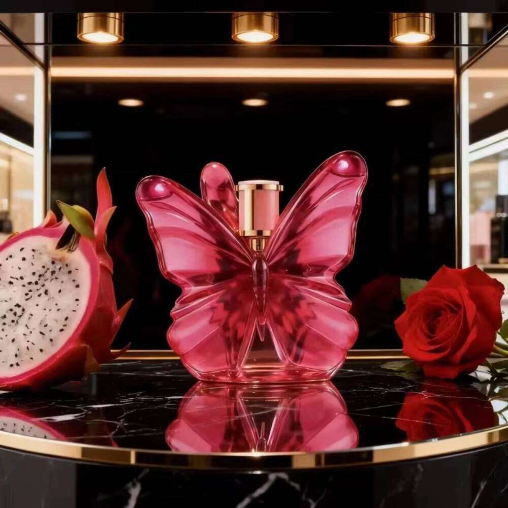 LA Bomba Women's Perfume 2.7oz | Floral & Fruity Scent with Dragon Fruit, Unique Butterfly Design 26H0428