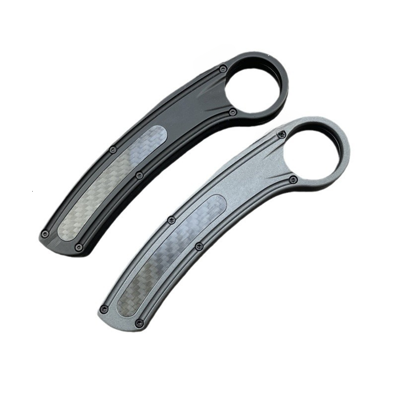 Portable Outdoor OTF Claw Inspired Folding Knife Trendy Collectible Accessory Utility Tactical Knives Zinc Aluminum+CF Handle