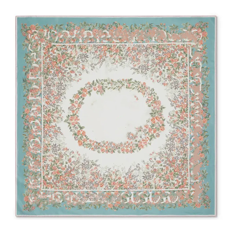 New designer letter-printed silk scarf headband - suitable for fashion handbags - can be worn on the shoulders or carried as a handbag 90cm