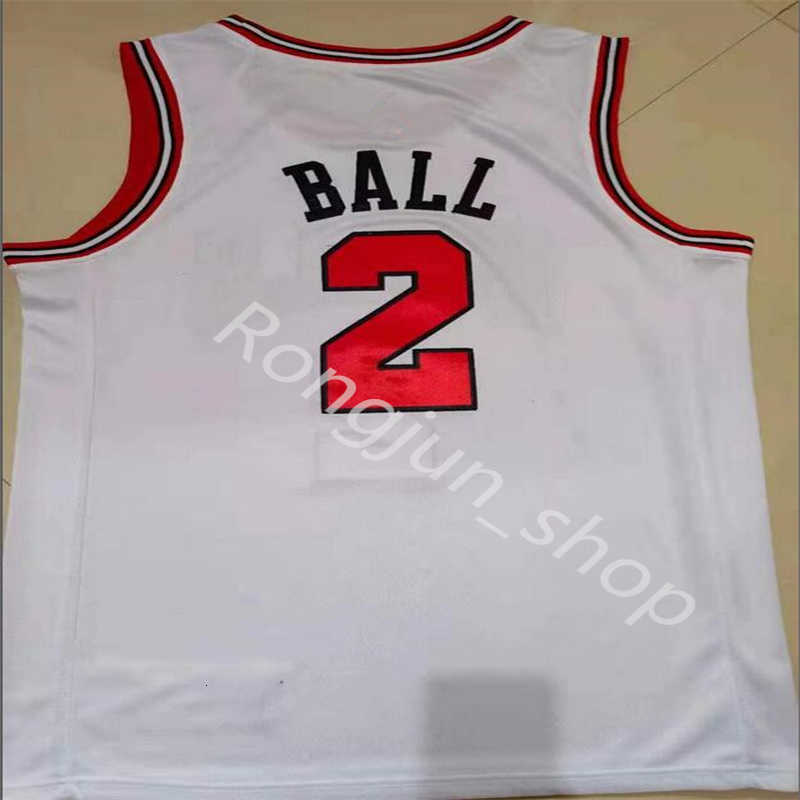 Mens 2 Lonzo Ball Basketball Jersey 11 Demar DeRozan 23 Dennis 91 Rodman Scottie 33 Pippen Black Red White Blue Size S-XXL Wholesale