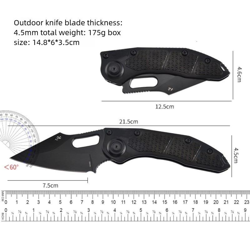 Portable Folding Camping Outdoor Pocket Knife Aluminium Alloy Handle Hunting Survival Tactical Fruit Utility Knives EDC Tools