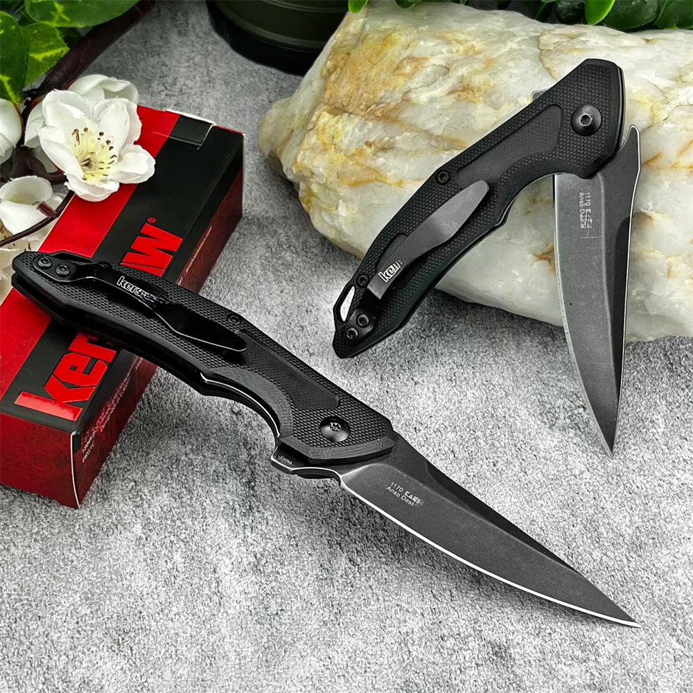 1170 Tactical Hunting Combat Survival Knife Jungle Rescue Tools 8Cr13Mov Blade Outdoor Camping Fishing Folding Knife G10 Handle