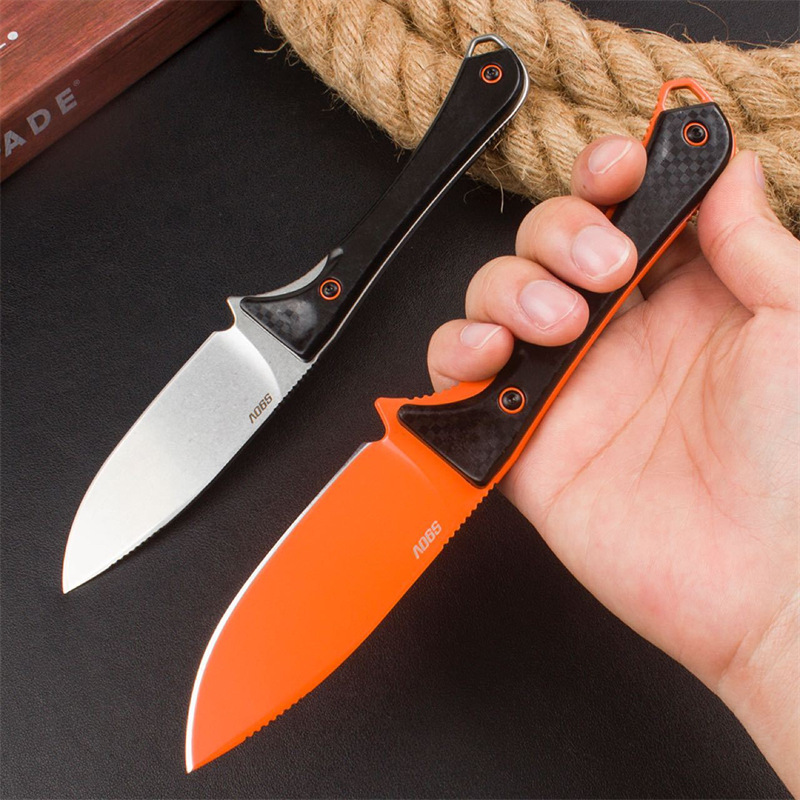BM 15201 Fixed Blade Knife Sharp Tactical Straight Knife with Sheath Outdoor Combat Knife Hunting Survival Essential EDC Tools