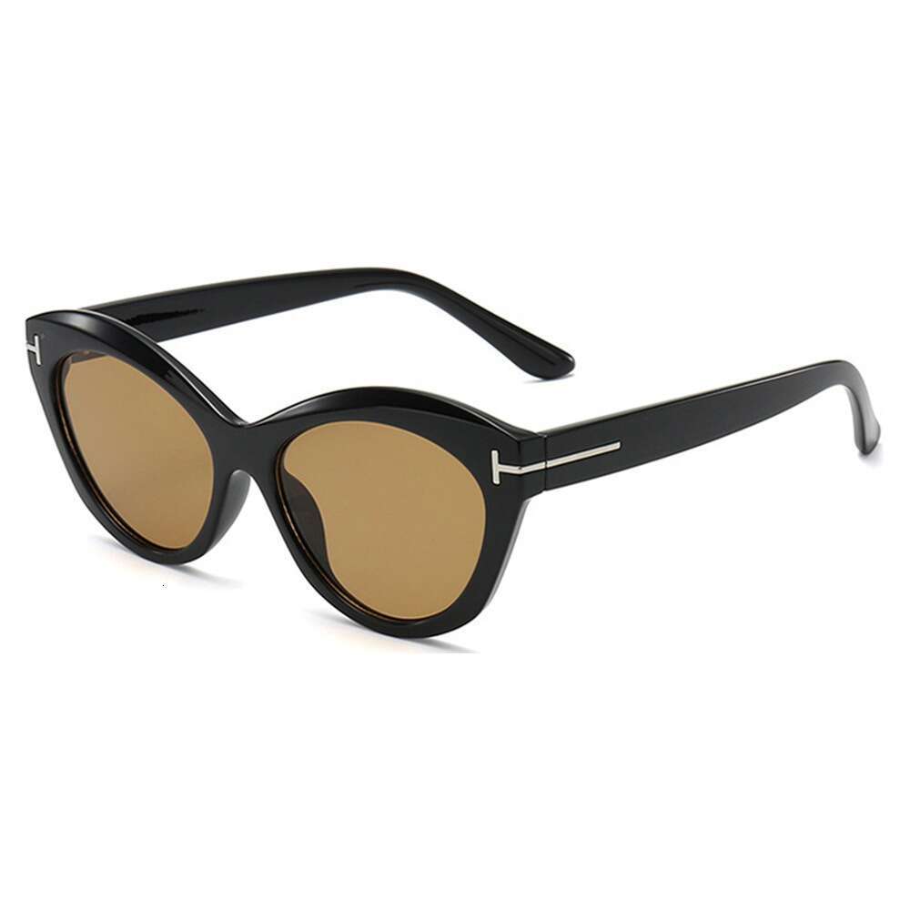 New high-end style sunglasses, multifunctional casual cat eye sunglasses, UV resistant curved sunglasses, fashionable retro style