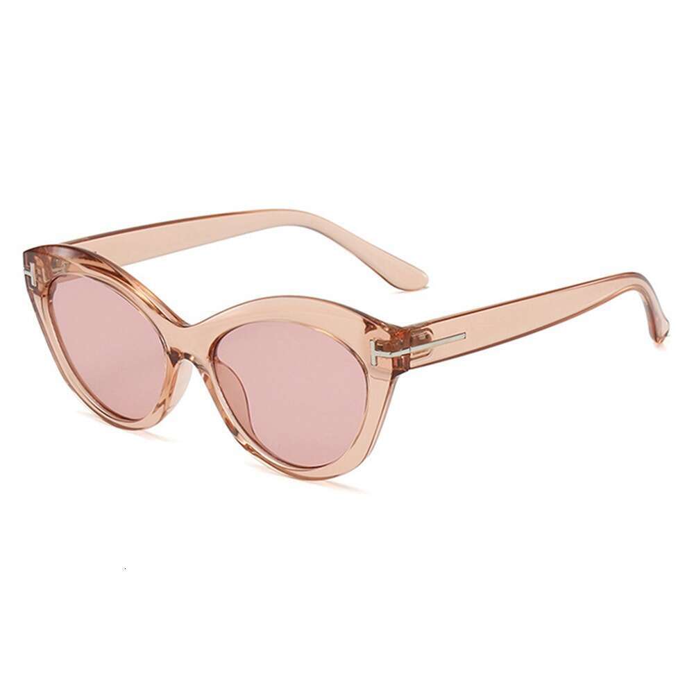 New high-end style sunglasses, multifunctional casual cat eye sunglasses, UV resistant curved sunglasses, fashionable retro style