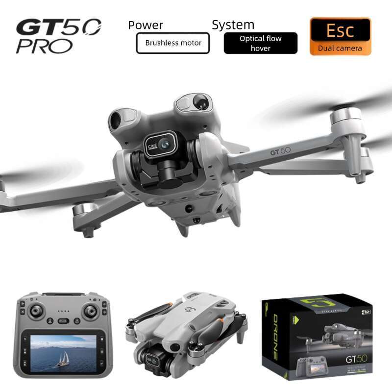 Famous Brand GT Drone Brushless High Definition Aerial Photography Aircraft With Large Screen Remote Control And Obstacle Avoidance Toy Airplane Mini 