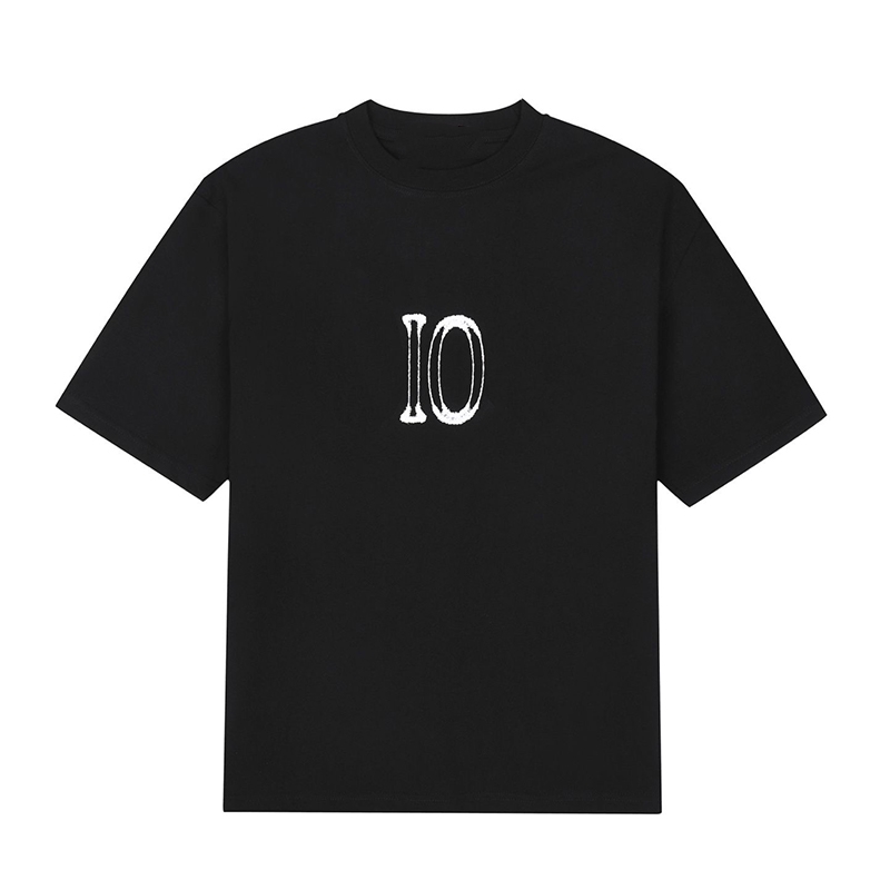 Free Shipping Back Letter Graphic Print Cotton T-shirt Casual Loose Fit Crew Neck Short Sleeve Oversized Tee Luxury Style Streetwear for Summer D