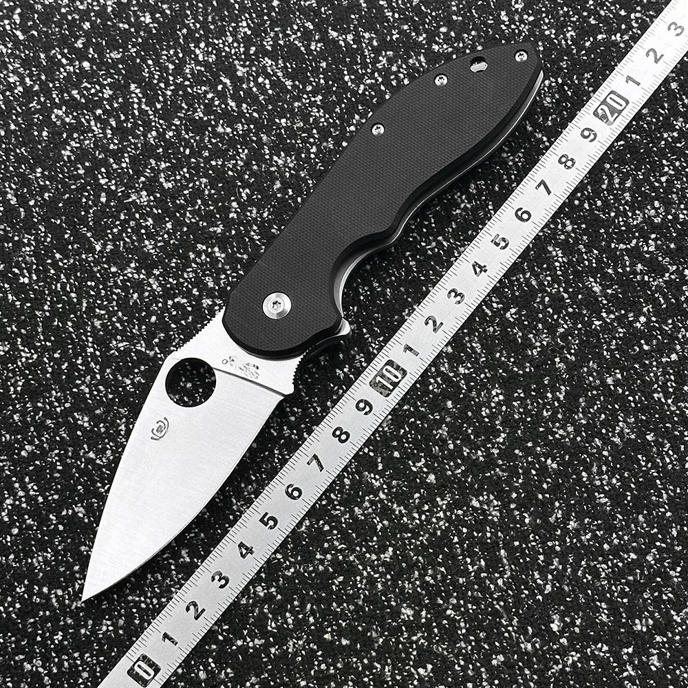 C172 G10 handle outdoor folding for camping, survival, sharp tactical self-defense tool knife