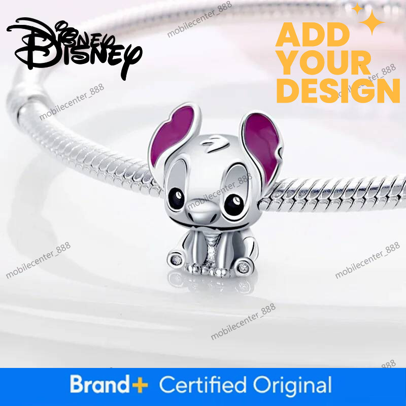 Designer Disney Jewelry 2026 Disney 925 Silver Mickey Stitch Dumbo&The Cat's Adventure Bead Charms, Fits 3Mm Bracelet Necklace, Womens DIY Jewelr