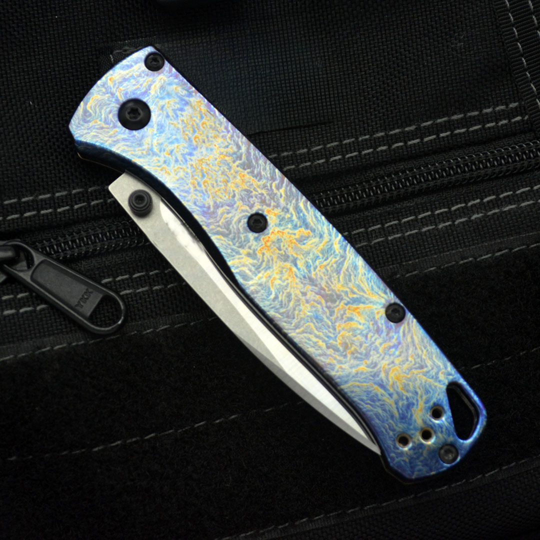 NEW Bench 535 made Bearing Titanium alloy Handle M390 Pocket Survival EDC Tool Camping Hunt Outdoor Folding Knife