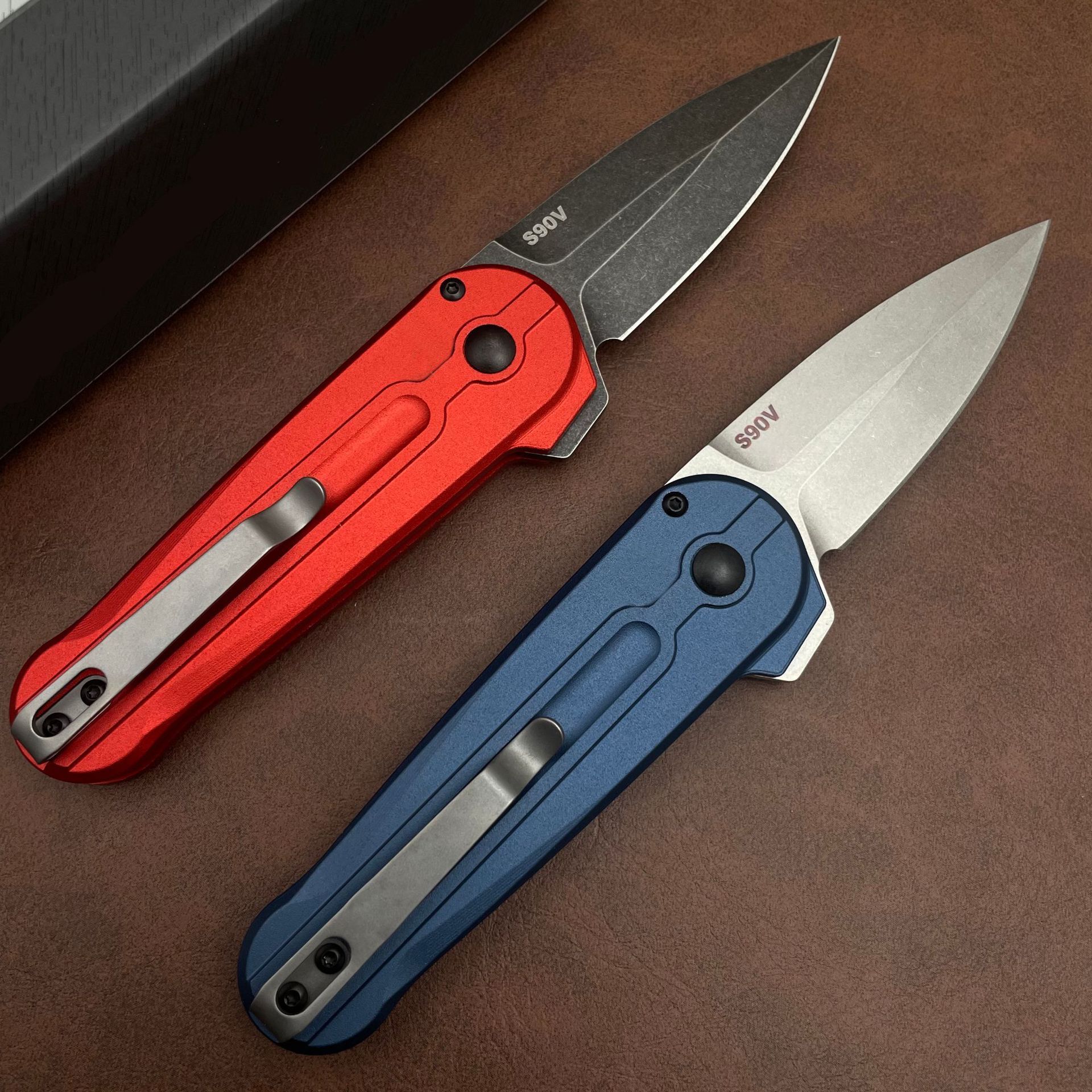 All-New BM491 Folding Knife S90V Steel Blade with Aluminum Handle for Outdoor Camping Cutting Survival Scenarios Daily Carry Tool