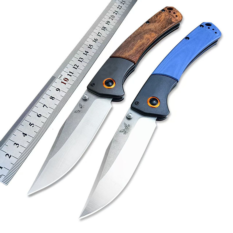BM 15080 Folding Pocket Knife Damascus Blade Sourwood / G10 Handle Hunting Knife Outdoor EDC Camping Survival Tactical Tools