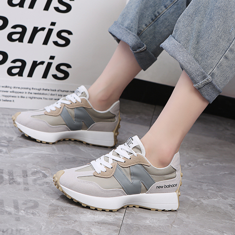 new Free shipping 2026 luxury Versatile Retro Sneakers Wedge Sole Cushioned Trainers Daily Commute & Street Style