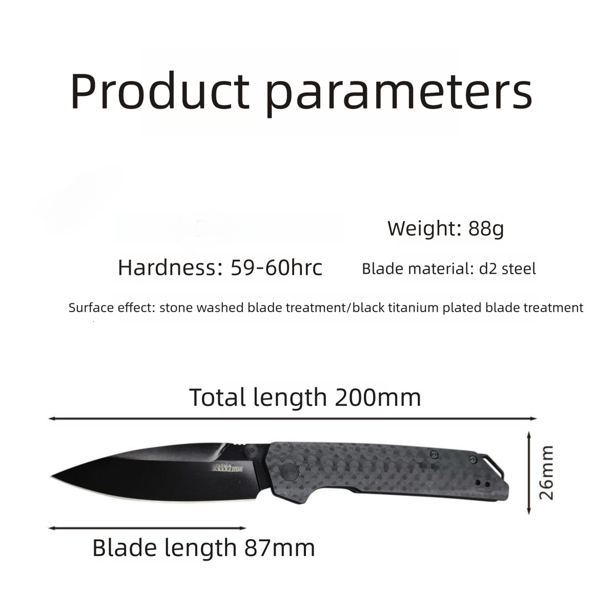2038 folding Outdoor Camping Hunting knife D2 blade G10 handle Pocket EDC Tool Knife for men gift