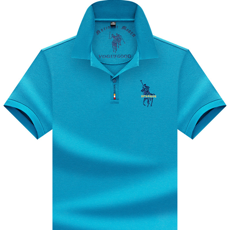 Cotton Luxury Embroidered Mens Summer Short Sleeved Polo Shirt Casual And Loose Suitable For Fathers Business And Leisure Style