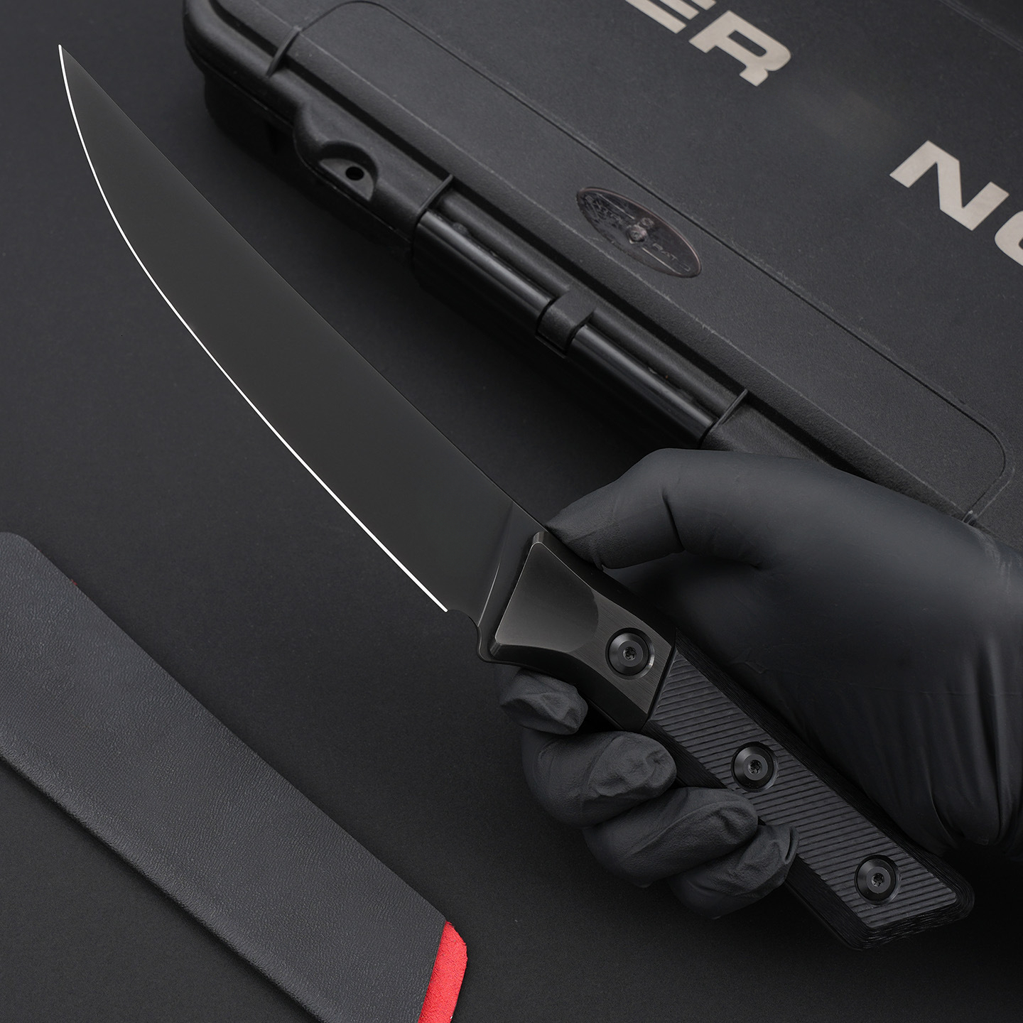 Kitchen knife G10 Titanium alloy Handle Mark M390MK Hunt Survival Tactical EDC Tool Folding Camping Straight knife
