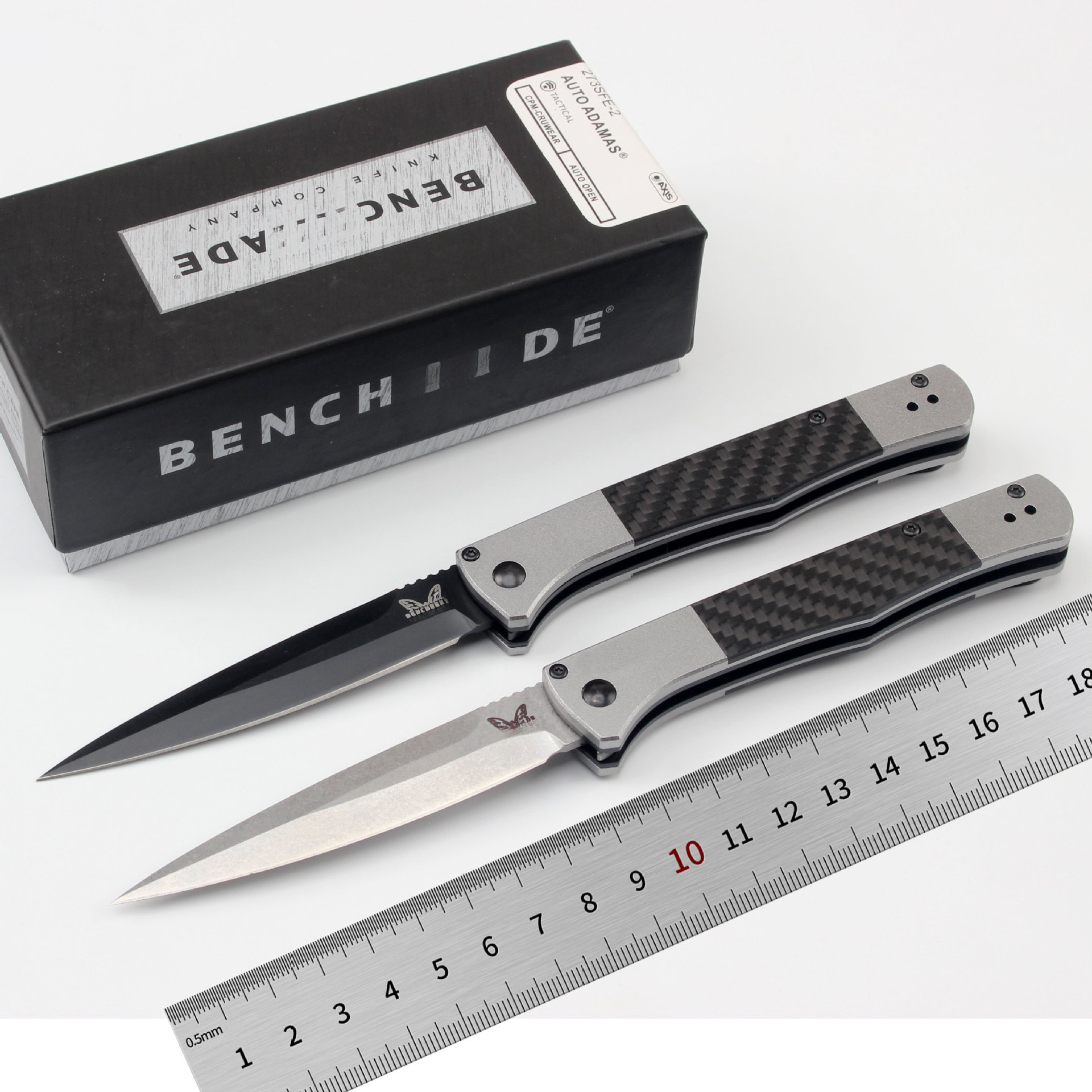 BM4170 folding knife, aviation aluminum and carbon fiber handle, suitable for camping, kitchen, daily life, men's gift