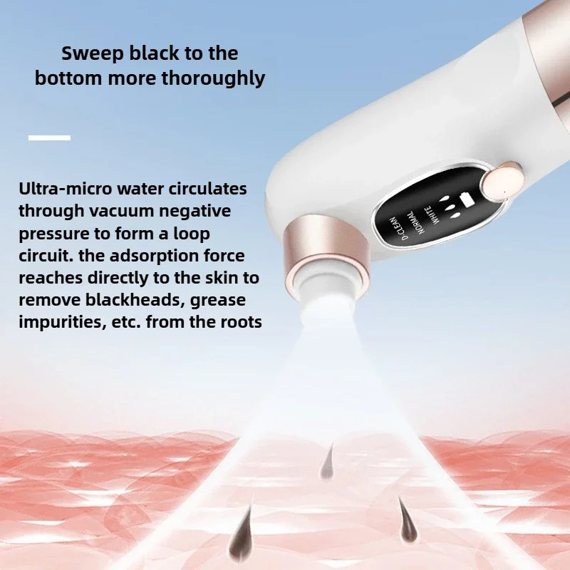 Blackhead Remover Pore Vacuum Face Cleaner Electric Pimple Black Head Removal USB Rechargeable Water Cycle Black Dot Remove 260424