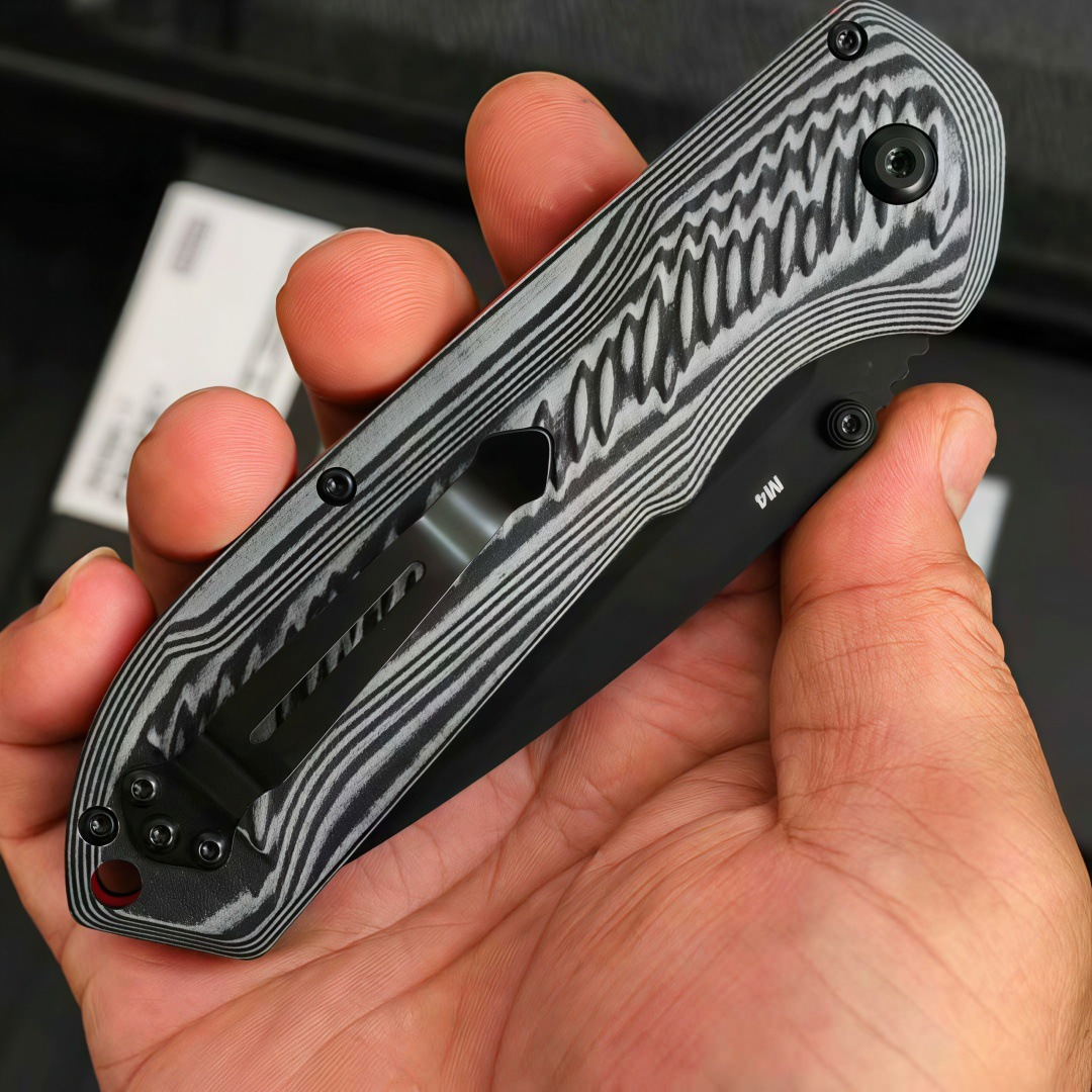 delivery of BM560 Sharp CNC Machining cpm-M4 Blade G10 Handle Outdoor Camping Portable Knife