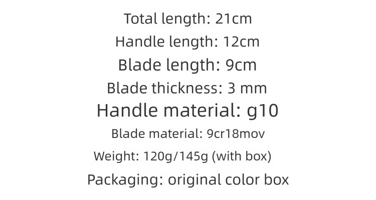 C234G10 handle outdoor folding camping survival sharp tactical EDC tool knife