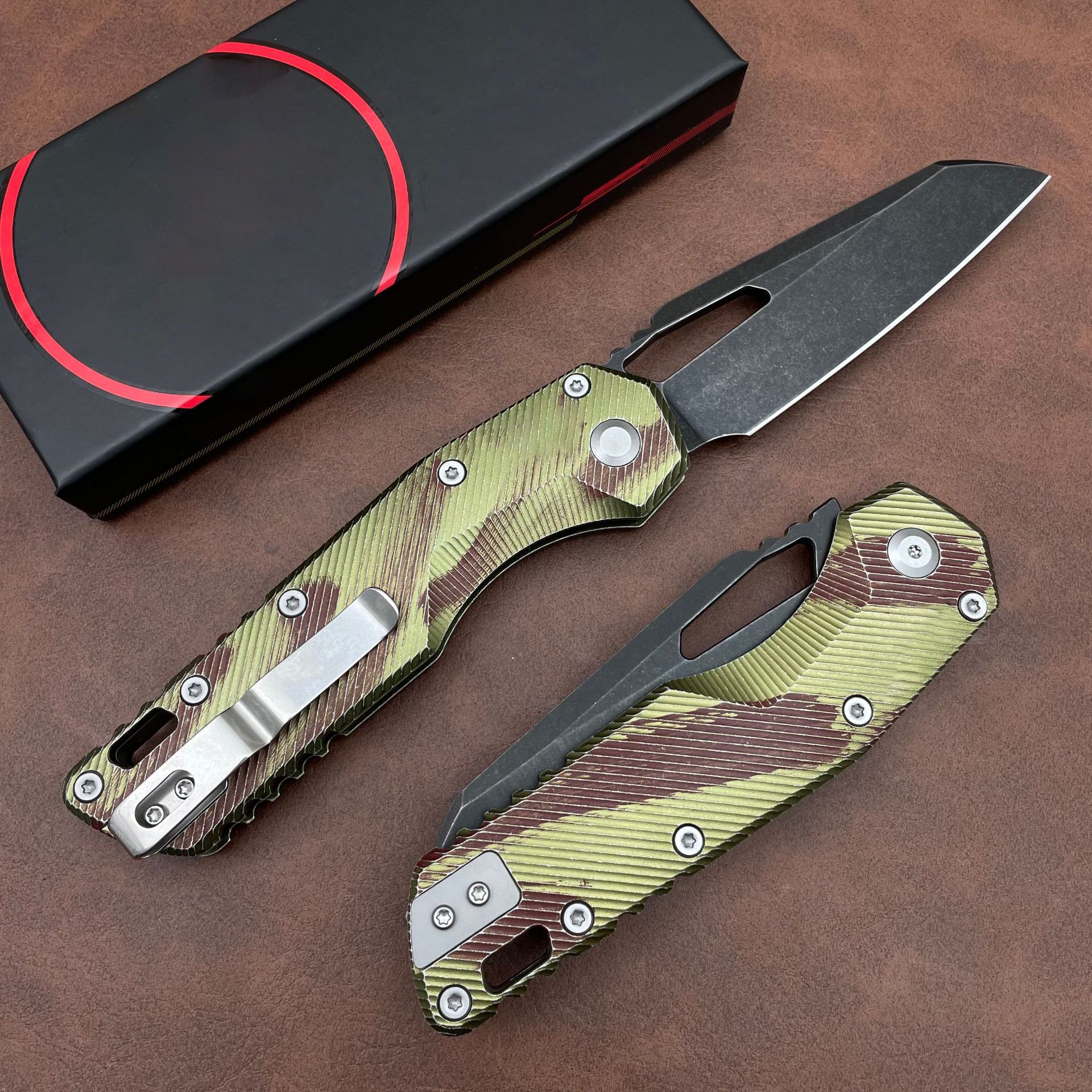 Pocket Folding Knife Aluminum Alloy Handle EDC Tool Outdoor Camping Hunting Tactical Survival Knife