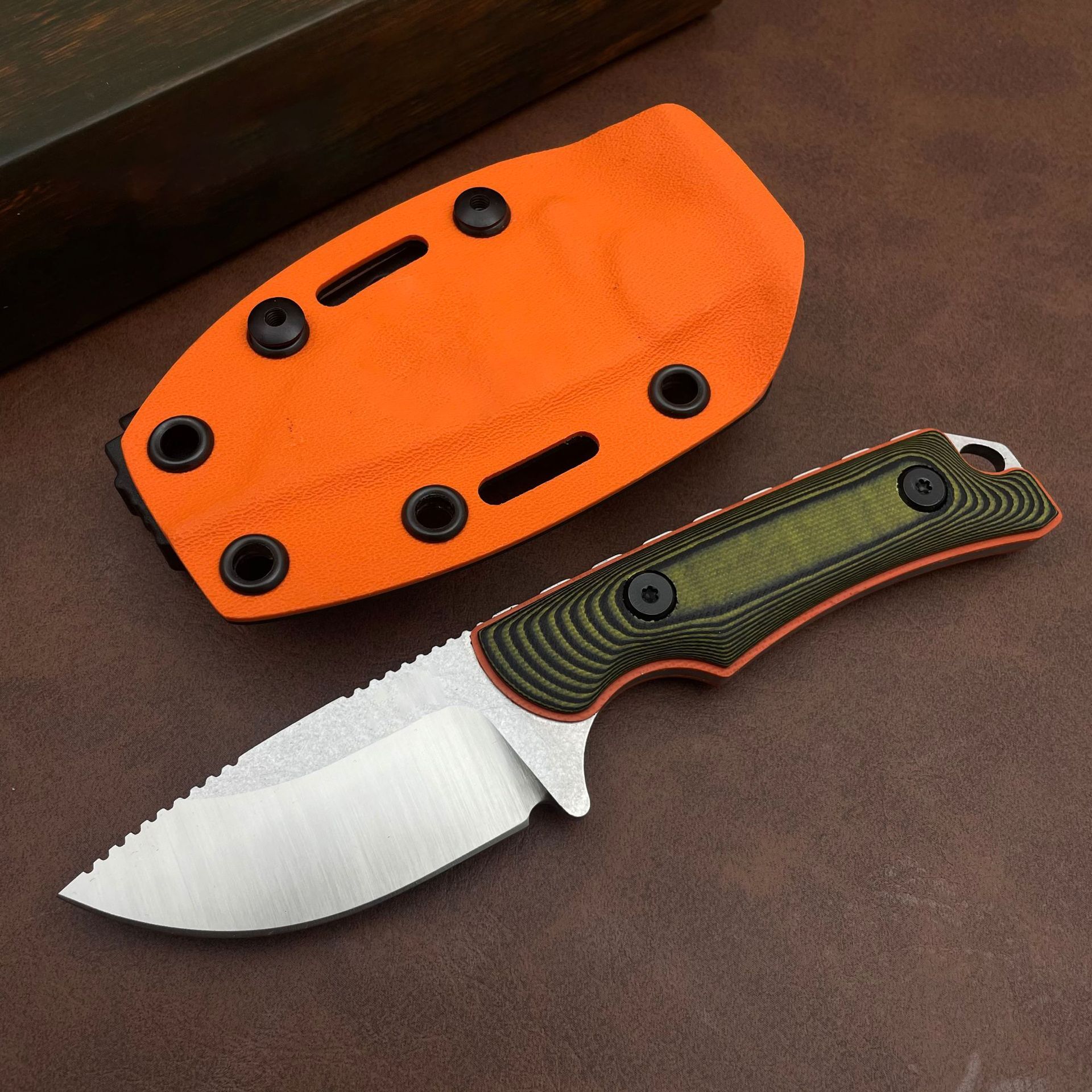 BM 15017 Fixed Blade Mini Knife S90V Drop Point G10 Handle with Kydex Sheath Camping Outdoor Multi-tool Utility Straight Knives