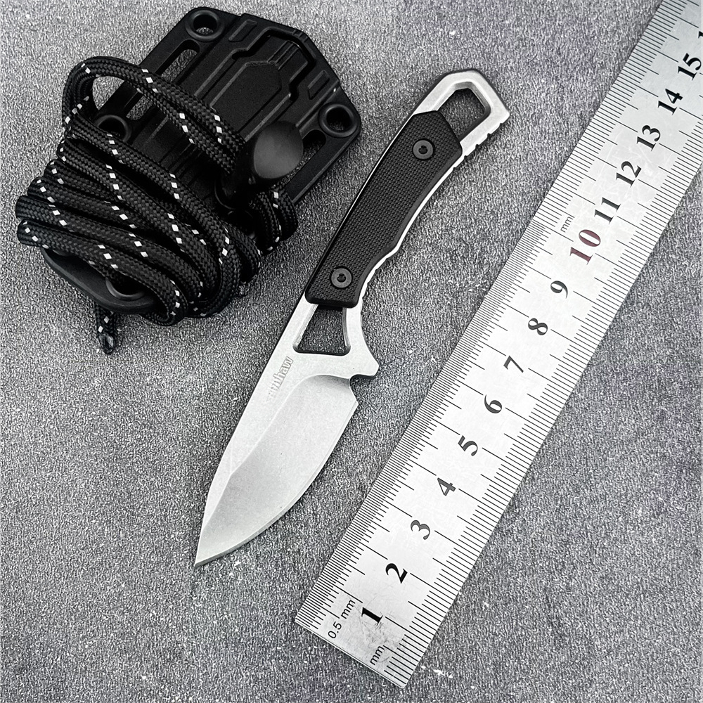 KS 2085 MINI Straight Knife 8Cr13Mov Blade Nylon Fiber Handle Daily Portable and Portable Emergency Utility Knife Men's Gifts