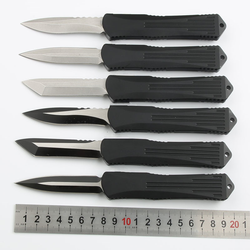 High-hardness outdoor folding knife with black handle, D2 aviation aluminum, sharp portable for wilderness survival, camping, and EDC pocket tool