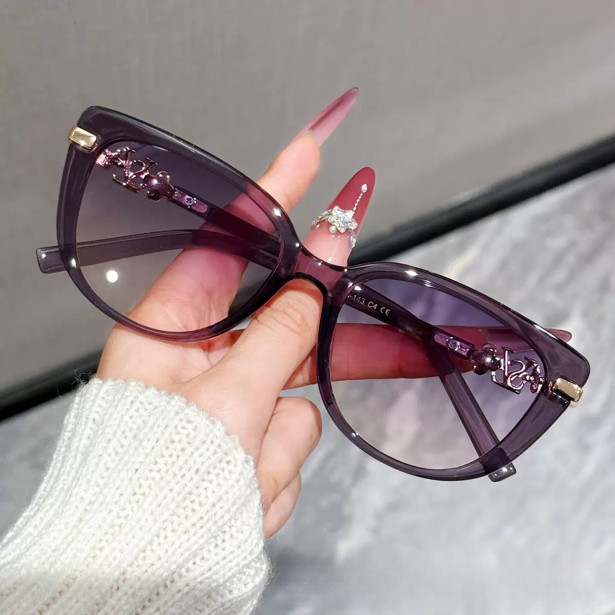 Sunglasses For Women Designer Brand Popular Driving Hipster High-End Lunette De Soleil Femme Zonnebril Gafas De Sol Mujer