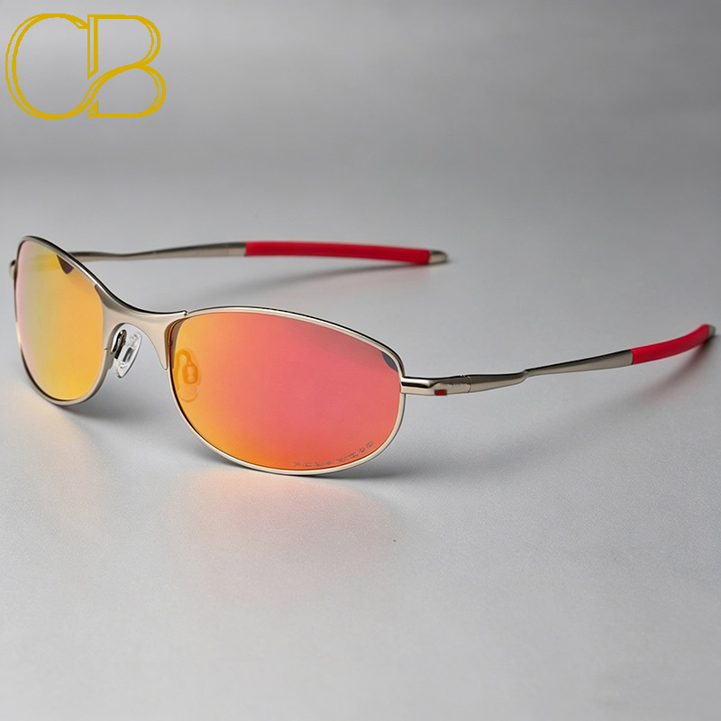 Original Polarized Sunglasses Oval Mens Luxury Brand Fishing Metal y2k Goggles Bicycle Glasses Riding Driving Designer Sports Cycling Hiking Climbing 