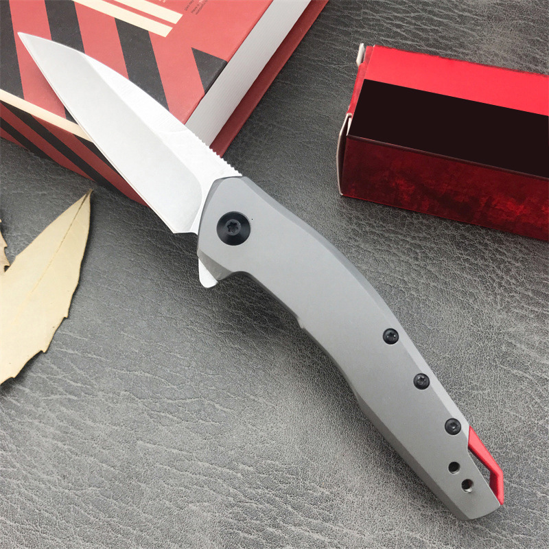 KS 1415 Stainless Steel Anti-Slip Folding Knife 8Cr13Mov Blade 420 Steel Handle Portable EDC Multi-Functional Tool Men's Gift