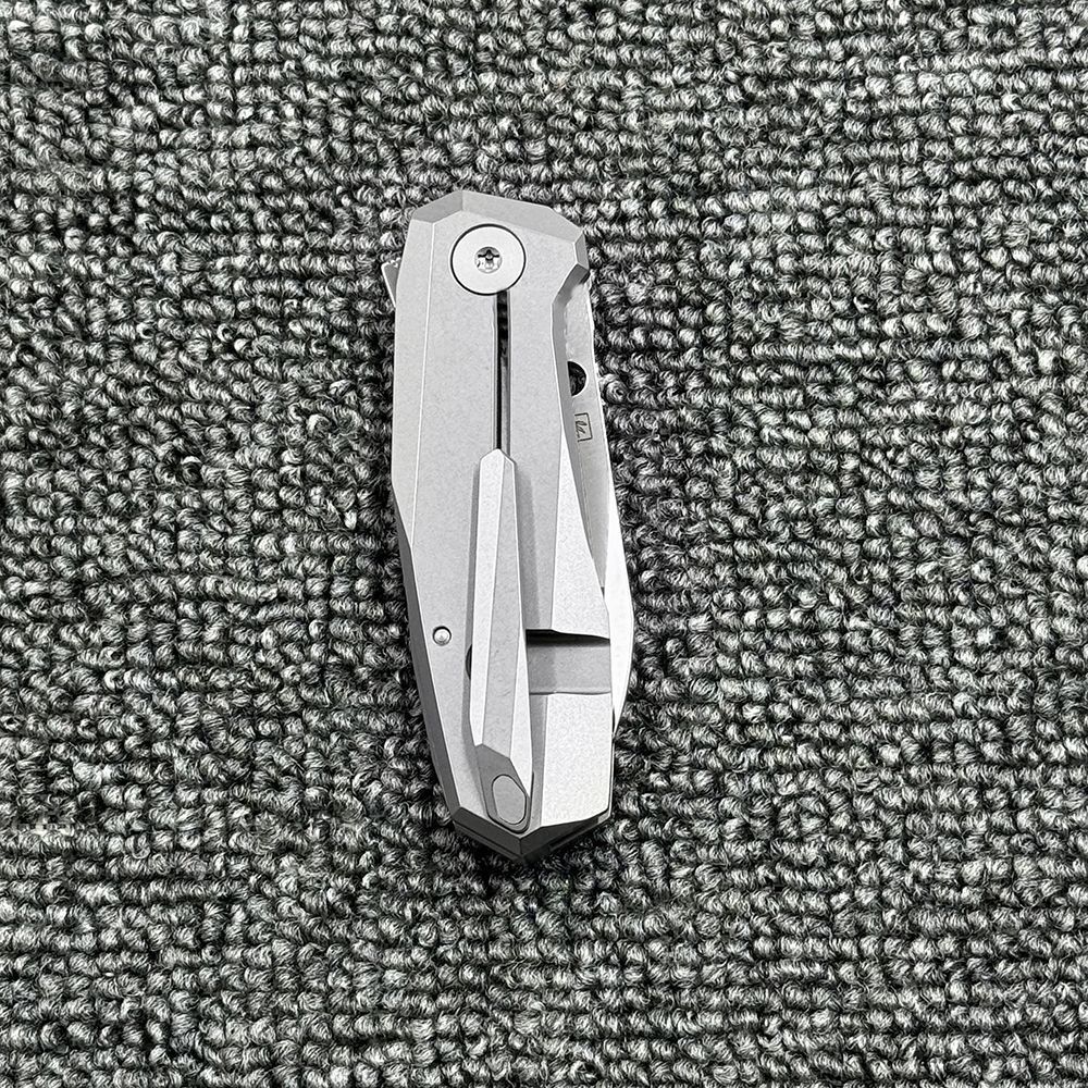 C158 Titanium Alloy Handle Ceramic Bearing Folding Tactical Outdoor Fishing Hike Pocket Camping Hunting EDC knife
