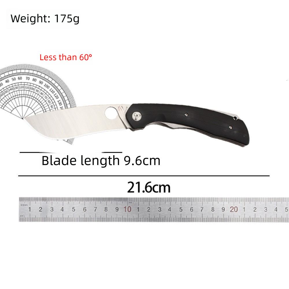 C239 folding outdoor camping, portable pocket knife for self-defense with G10 handle