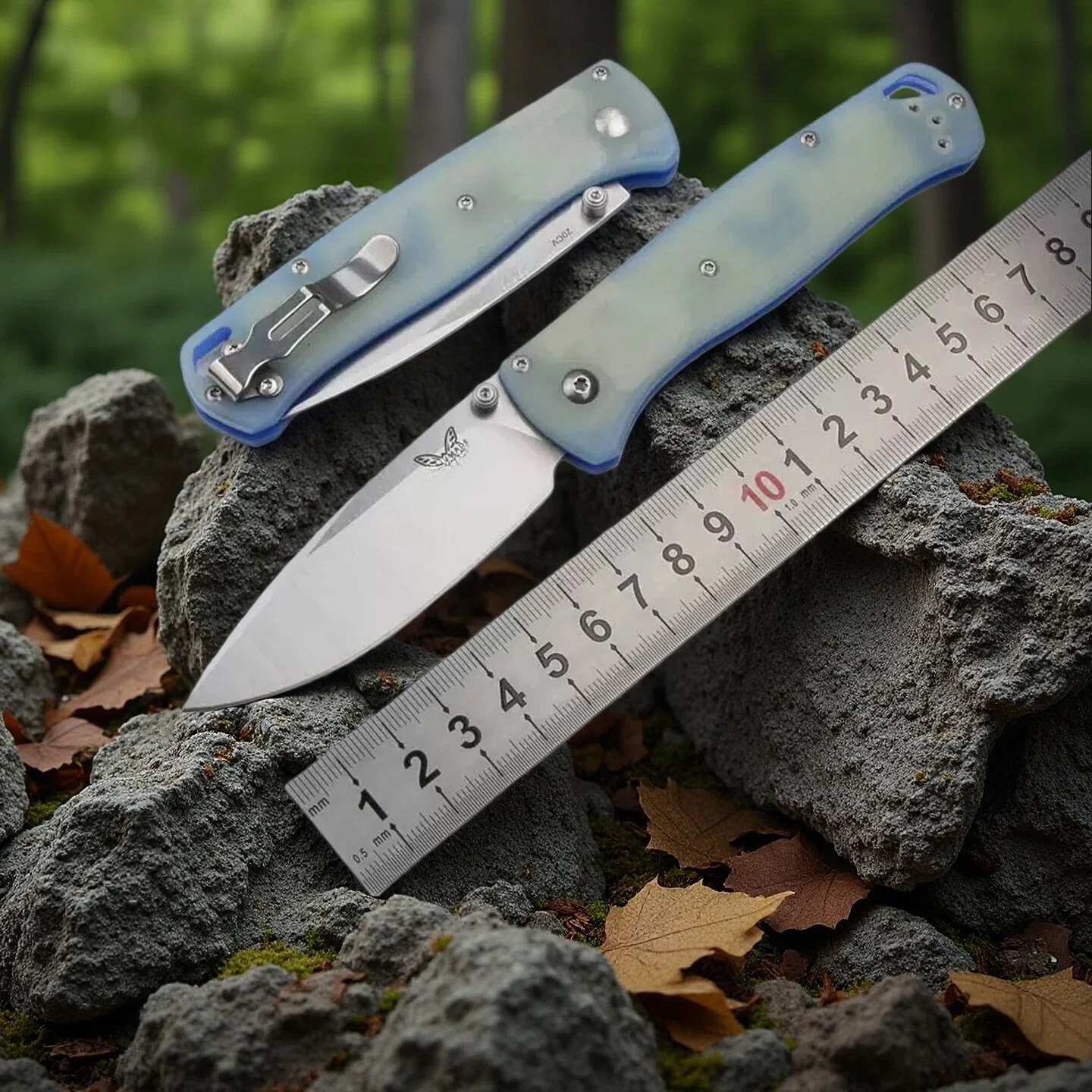 BM Bugout 535 Folding Knife 8C13Mov Blade G10 Handle Integrated Multi-purpose Kitchen Utility Knife with Blades Safety Utility