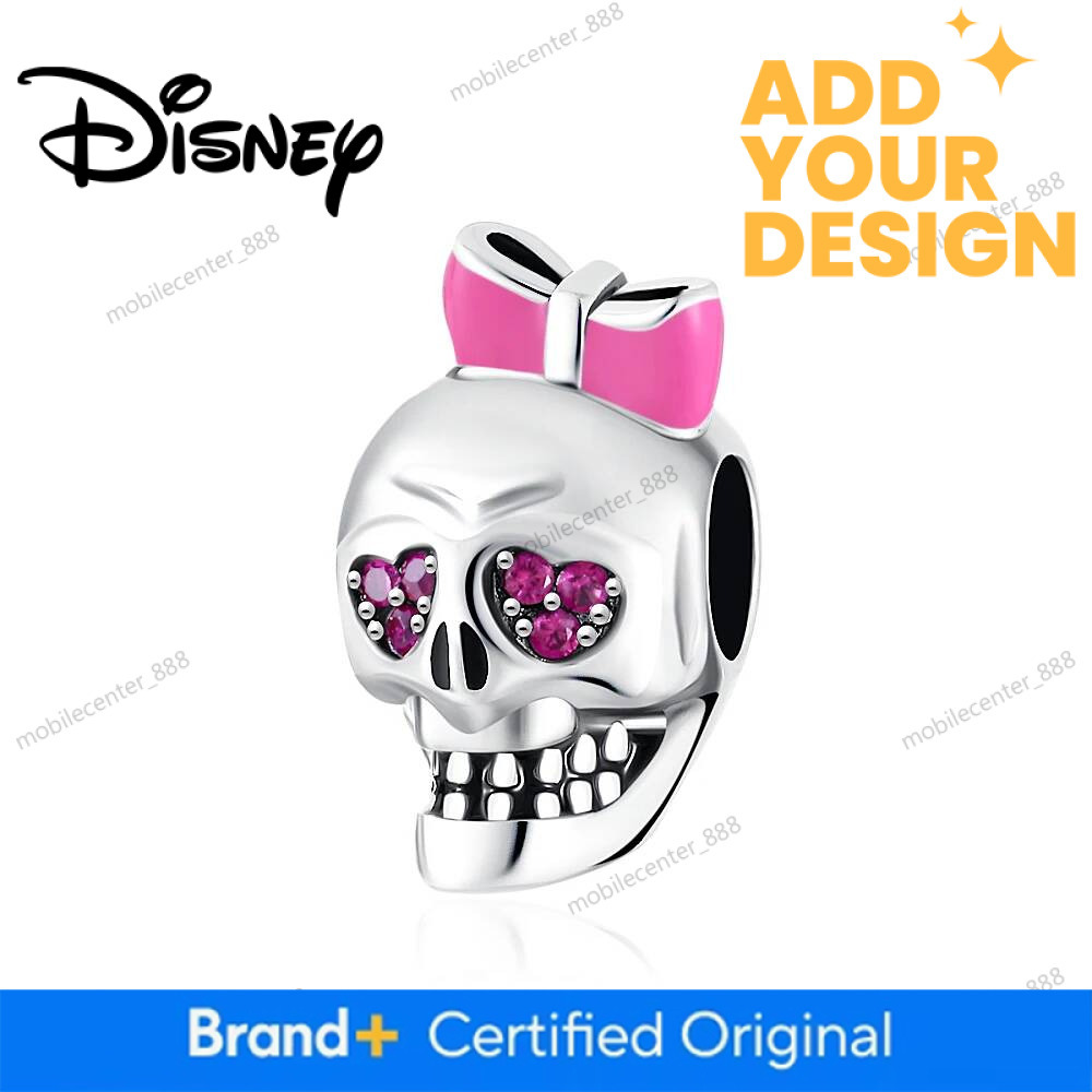 Designer Disney Jewelry Disney 2026 New 925 Silver Ghost Soul Pumpkin Skeleton Bat Pendant Bead Charm Fit Original Bracelet DIY Jewelry Halloween Gift - view 6