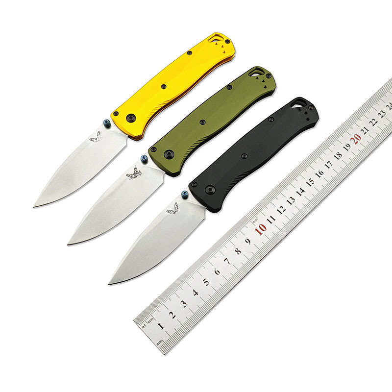 BM 535 Bugout Aluminum Handle Folding Knife D2 Hardness Blade Portable Camping Outdoor Utility Survival Knives EDC