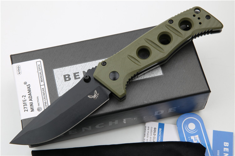 New 273FE-2 Mark CPM Cruwar Blade G10 Handle Outdoor Camping Hunting Survival Kitchen Practical EDC Folding Tool Knife