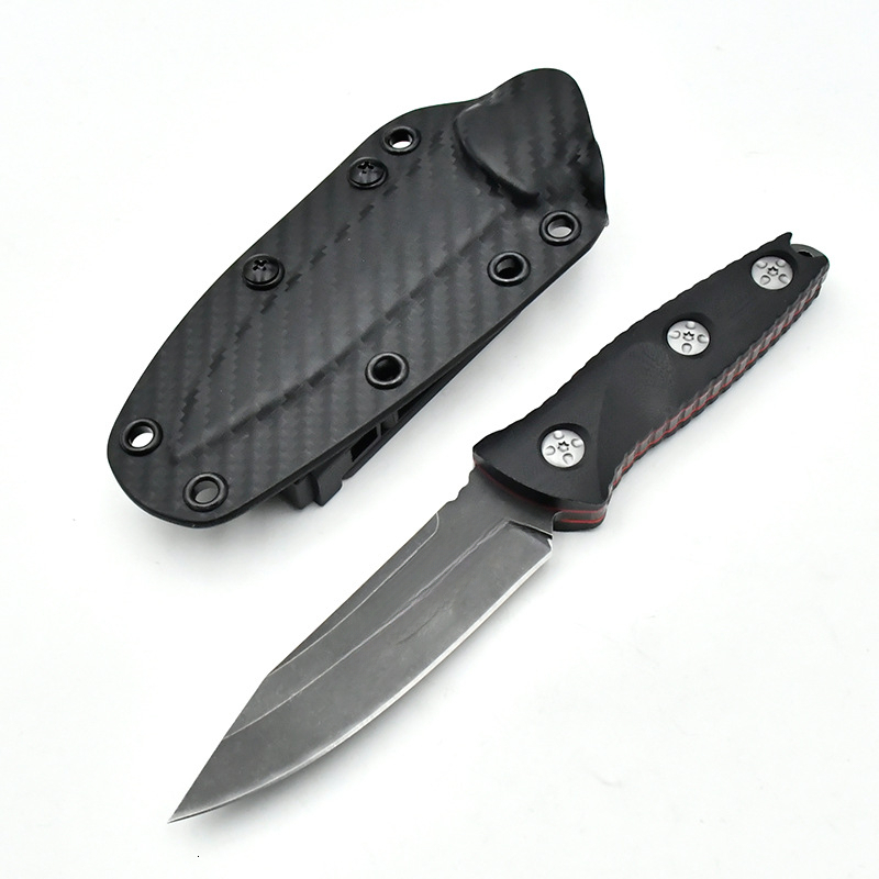 Fixed Blade Knife High Hardness 8Cr13Mov Steel with G10 Handle Multi-Purpose Camping Survival Outdoor Tool