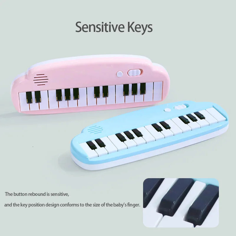 25-Key Mini Pocket Piano Toy Soft-Sound PP Material 3A BatteryNot Included Blue/Pink Educational Musical Instrument Gifts 260427 - view 4