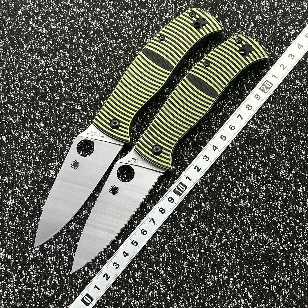 C217GP G10 handle portable outdoor folding for camping, survival, sharp tactical self-defense EDC tool knife