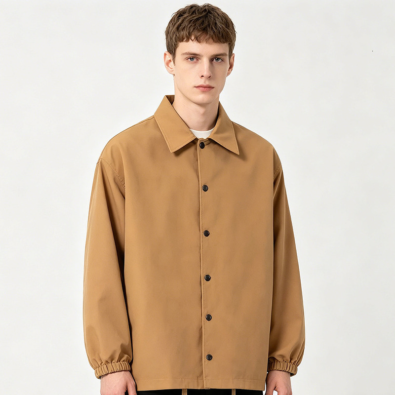 Men jacket Designer Coat Spring Men Couple Jacket Breathable Mesh Lapel Button Drawstring Spring Autumn Casual Coat for Men Women